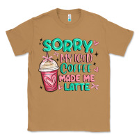Toasted Coconut sorry my iced coffee made me latte Classic Tee - MaliasSmallBusiness