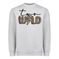 Heather Grey two wild Heavyweight Sweatshirt - MaliasSmallBusiness