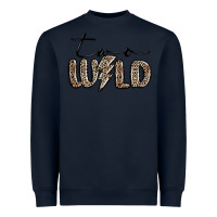 Navy two wild Heavyweight Sweatshirt - MaliasSmallBusiness