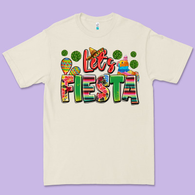 Let's Fiesta Premium Tee Designed By Jahusdesignshop