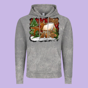 Christmas Cookies Buffalo Plaid Vintage Hoodie Designed By Jasminsmagicworld