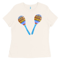 Bone blue maracas Ladies Tee - FaDigitalArtStudio