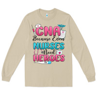 Mushroom cna because even nurses need heroes Long Sleeve Tee - MaliasSmallBusiness