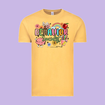 Behavior Specialist Vintage Tee Designed By Maliassmallbusiness