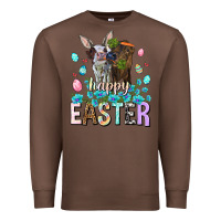 Chestnut Happy Easter Heifers Easter Day Premium Sweatshirt - HowdyJamesFarm
