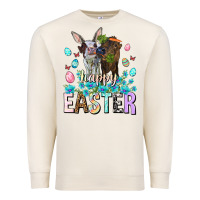 Sandshell Happy Easter Heifers Easter Day Premium Sweatshirt - HowdyJamesFarm