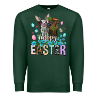 Sports Green Happy Easter Heifers Easter Day Premium Sweatshirt - HowdyJamesFarm
