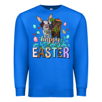 True Royal Happy Easter Heifers Easter Day Premium Sweatshirt - HowdyJamesFarm