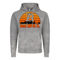 Just Hodl It New Orleans Skyline Retro Sunset Vintage Hoodie | Teevron