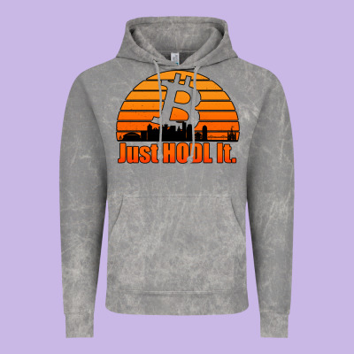 Just Hodl It New Orleans Skyline Retro Sunset Vintage Hoodie Designed By Jasminsmagicworld