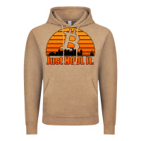 Vintage Coffee just hodl it new orleans skyline retro sunset Vintage Hoodie - Jasminsmagicworld