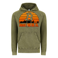 Vintage Olive just hodl it new orleans skyline retro sunset Vintage Hoodie - Jasminsmagicworld