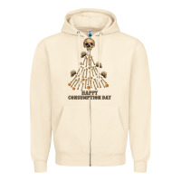 Sandshell Happy Consumption Day Zipper Hoodie - RanaPortraitStore