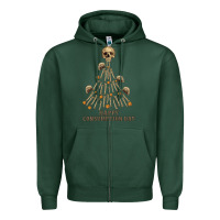 Sports Green Happy Consumption Day Zipper Hoodie - RanaPortraitStore