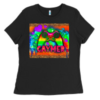 Black lgbtq gaymer and gender symbol tumbler Ladies Tee - HRA Design Shop