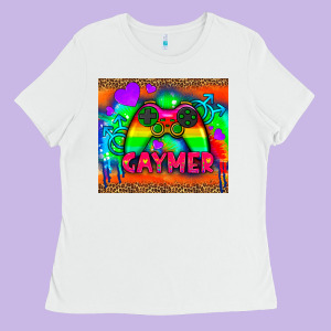 Lgbtq Gaymer And Gender Symbol Tumbler Ladies Tee Designed By Hra Design Shop