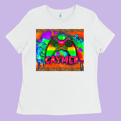 Lgbtq Gaymer And Gender Symbol Tumbler Ladies Tee Designed By Hra Design Shop