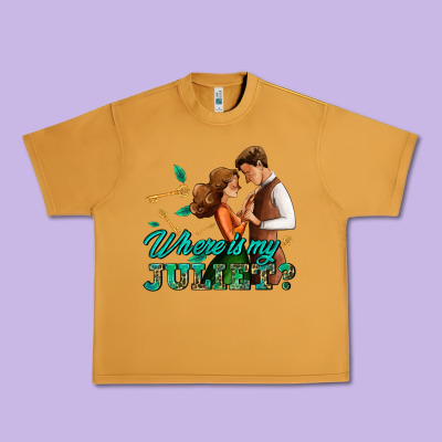 Where Is My Juliet Urban Heavy Tee Designed By Adodesignshop
