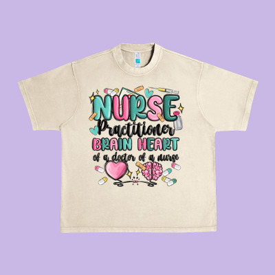 Nurse Practitioner Urban Heavy Tee Designed By Maliassmallbusiness