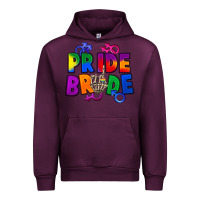 Mauve Wine Pride bride Urban Hoodie - FaDigitalArtStudio