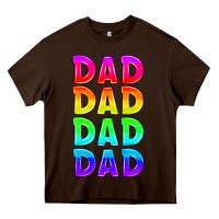 Chocolate Brown lgbtq dad Heavy Core Tee - HRA Design Shop