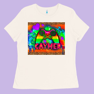 Lgbtq Gaymer And Gender Symbol Tumbler Ladies Tee Designed By Hra Design Shop