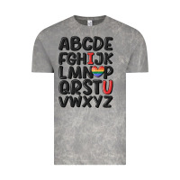 Cloud Rock pride alphabet Vintage Tee - MaliasSmallBusiness