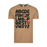 Vintage Coffee pride alphabet Vintage Tee - MaliasSmallBusiness