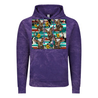 Cloud Purple western horseshoe sunflower brown cow Vintage Hoodie - BarkalooDesign
