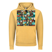 Vintage Mustard western horseshoe sunflower brown cow Vintage Hoodie - BarkalooDesign