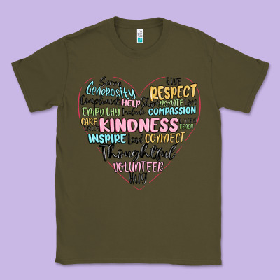 Kindness Heart Classic Tee Designed By Maliassmallbusiness