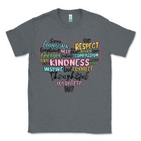 Charcoal Heather kindness heart Classic Tee - MaliasSmallBusiness