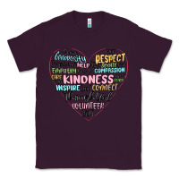 Plum kindness heart Classic Tee - MaliasSmallBusiness