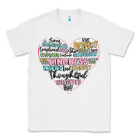White kindness heart Classic Tee - MaliasSmallBusiness
