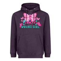 Plum Cancer picked the wrong girl Cancer Awareness Heavyweight Hoodie - HowdyJamesFarm