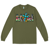 Army Green mom cross Long Sleeve Tee - JahusDesignShop
