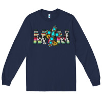 Navy mom cross Long Sleeve Tee - JahusDesignShop