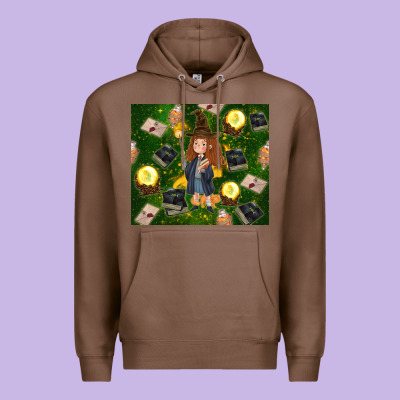 Wizard Girl With Magic Premium Hoodie Designed By Tumblerdesignbyshophia