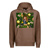 Chestnut wizard girl with magic Premium Hoodie - TumblerDesignByShophia