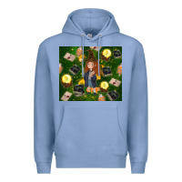 Colony Blue wizard girl with magic Premium Hoodie - TumblerDesignByShophia