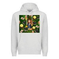 Dove Grey wizard girl with magic Premium Hoodie - TumblerDesignByShophia