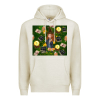 Oatmeal Heather wizard girl with magic Premium Hoodie - TumblerDesignByShophia