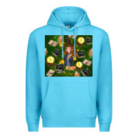 Ocean Blue wizard girl with magic Premium Hoodie - TumblerDesignByShophia