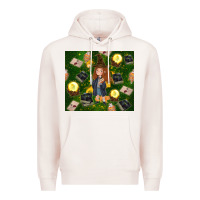 Pale Pink wizard girl with magic Premium Hoodie - TumblerDesignByShophia