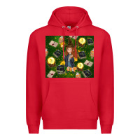 Red wizard girl with magic Premium Hoodie - TumblerDesignByShophia