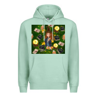 Seafoam wizard girl with magic Premium Hoodie - TumblerDesignByShophia