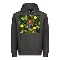 Smoke wizard girl with magic Premium Hoodie - TumblerDesignByShophia