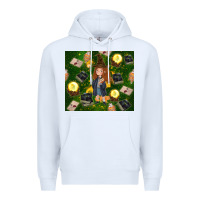 White wizard girl with magic Premium Hoodie - TumblerDesignByShophia