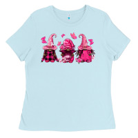 Baby Blue breast cancer afro gnomies Ladies Tee - FaDigitalArtStudio