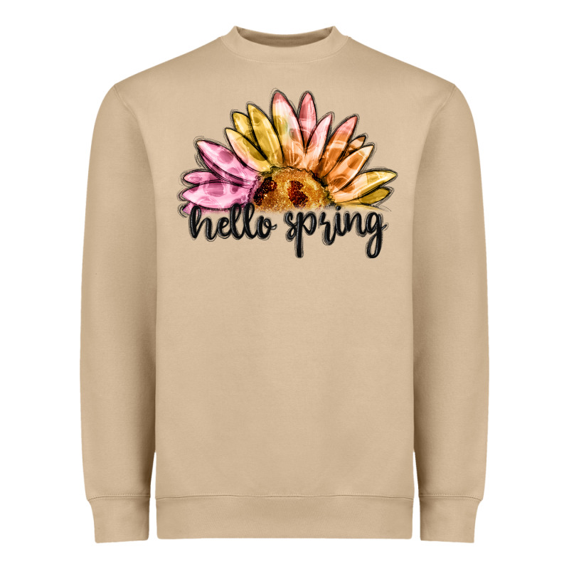 Hello Spring Heavyweight Sweatshirt by MaliasSmallBusiness | Teevron